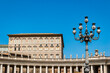 The papal apartments of the Vatican Palace where the Pope holds his traditional speech for the people gathered at St Peter's Square