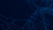 © Chaosamran_Studio - Blueprints engineer technician design drawing mechanical gear engineering Engine factory Industry Industrial technology project abstract presentation cover banner background. 3d rendering.