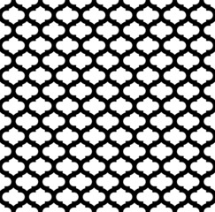 Seamless geometric ornament . Black and white repeating geometric texture.