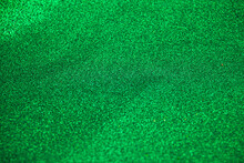 Green Shiny Glitters Texture Background