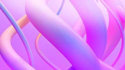 abstract background purple and multicolored movement lines,3d rendering