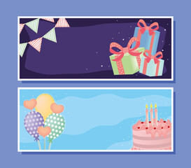 Wall Mural - birthday horizontal banner