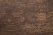 Grunge Dark Brown Wall Textured Abstract Background With Paint Spots, Smears, Brush Strokes