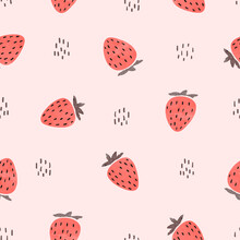 Background With Strawberries Free Stock Photo - Public Domain Pictures