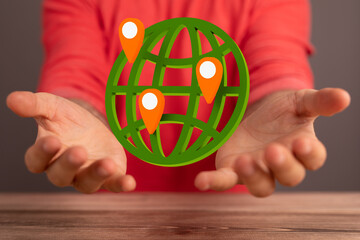 saving environment, save clean green planet, ecology concept