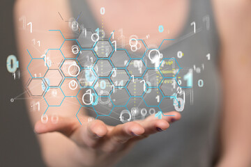 Business intelligence analyst dashboard on virtual