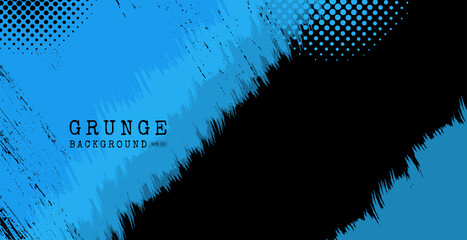 Wall Mural - Blue grunge background for banner, wallpaper, sales banner and poster