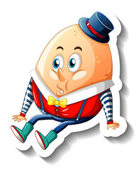 Wall Mural - Humpty Dumpty Egg cartoon character