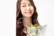 © Shutter B - Healthy lifestyle, Close up beautiful young asian woman eating salad smiling happy. Healthy eating, Food and lifestyle, Health, Beauty, Dieting concept.