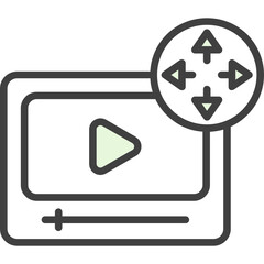 Sticker - Expend Video Icon