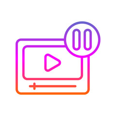 Sticker - Pause Video Icon