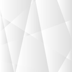 Fototapete - Abstract white and gray gradient background. Modern minimalist design. Vector illustration with simple shapes like circle, square, rectangle. Monochrome light 3d futuristic design