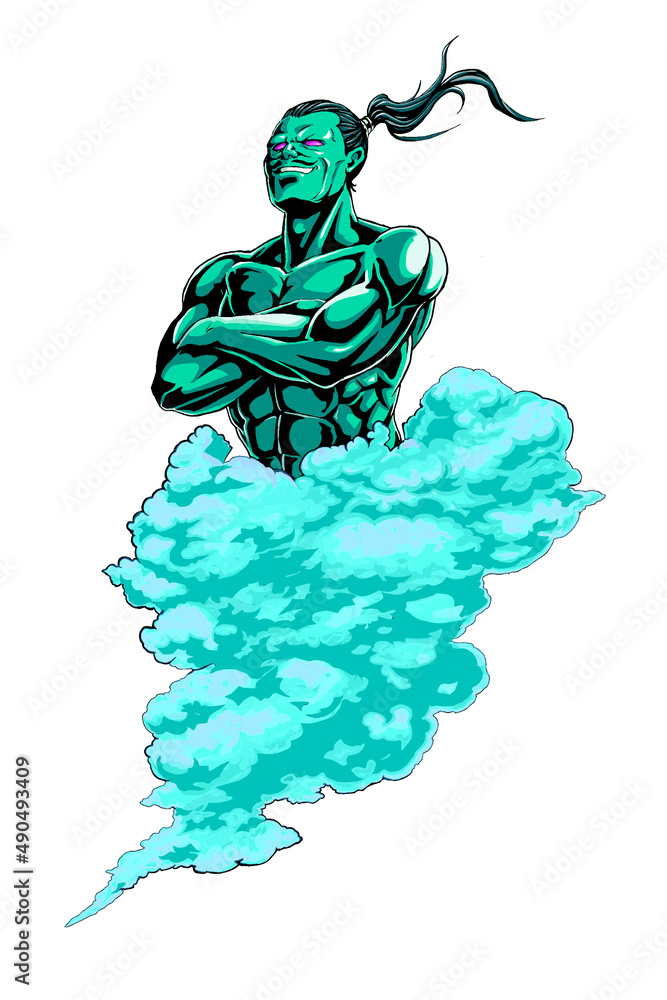 し*ろ様 オリジナルイラスト　絵　ランプの魔人 9d5d2a93ee807424eeca9827ac115e