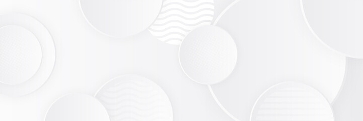 Vector abstract graphic design banner pattern background template. White abstract banner background