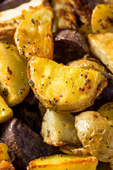 Canvas Print - Homemade Cooked Roasted Baby Potatoes