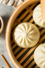 Canvas Print - Homemade Chinese Steamed Pork Buns