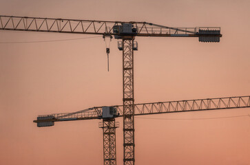 crane on the site