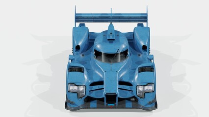 3D rendering of a brand-less generic racing car