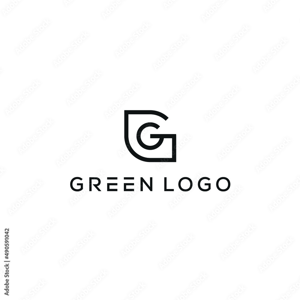 Initial Letter G Green Leaf Vector Logo Design Inspiration Stock Vector ...