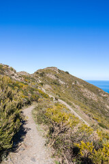 Vue sur la Batterie de Taillefer dominant Collioure et la Côte Vermeille (Occitanie, France)