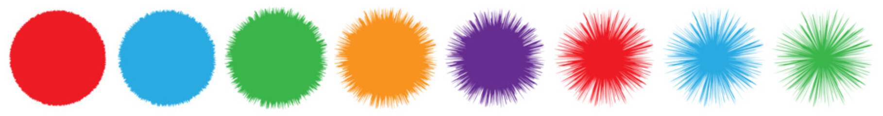 Poster - Radial, radiating, burst vector shape