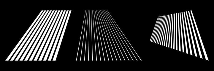 Aufkleber - 3D lines in perspective, Angled, slanting, oblique and diagonal lines, stripes vector design element