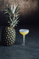 Canvas Print - tropical Pineapple cocktail, Royal Hawaiian