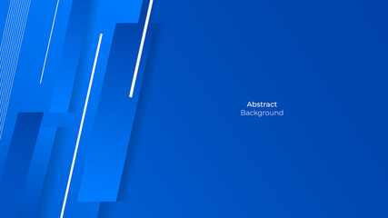 Diagonal blue line abstract background.  minimal geometric concept with shadow. Modern vector illustration