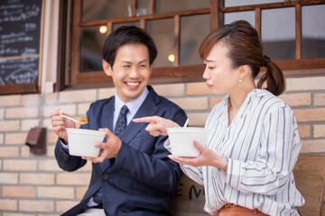 Canvas Print - カジュアルビジネスの会社員
