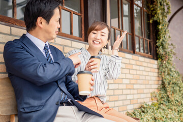 Canvas Print - カジュアルビジネスの会社員
