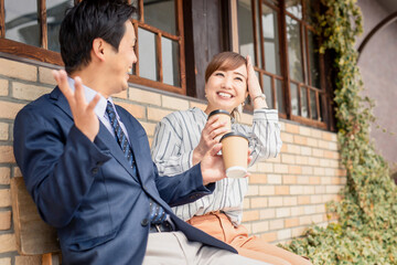 Canvas Print - カジュアルビジネスの会社員
