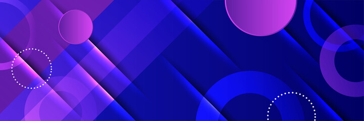Modern abstract dark blue banner background. Vector illustration template with pattern. Design for technology, business, corporate, institution, party, festive, seminar, and talks.