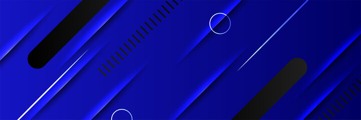 Modern abstract dark blue banner background. Vector illustration template with pattern. Design for technology, business, corporate, institution, party, festive, seminar, and talks.