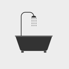 Canvas Print - Bathroom vector icon illustration sign