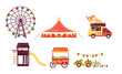 © Idey - Amusement park on summer fair festival vector