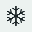 Winter snow vector icon illustration sign