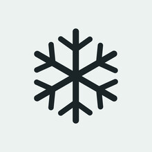 Winter Snow Vector Icon Illustration Sign