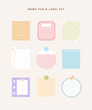 © DAWOOL - Sticker memo paper, label illustration