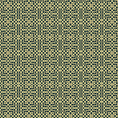 Background Line Art Green And Gold Color Patterns Design