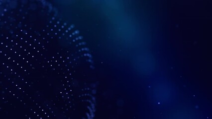 Wall Mural - connected dots for global data, led fiber rays, tech background, fast communication concept.
