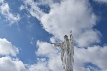 A Sacred Heart Under A Cloudy Sky, Sainte-Apolline, Québec, Canada