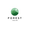 © Kashi - Forest hill logo icon design template flat vector
