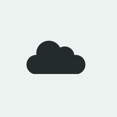 Sticker - cloud icon vector illustration and symbol for website and graphic design