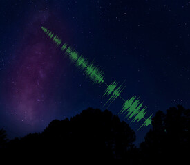 Wall Mural - Information coming from space