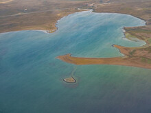 Dramatic Aerial View Of The Strait Of Magellan, Patagonia, Southern Chile