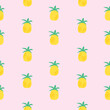 © olegganko - Pineapple seamless pattern background. Illustration.