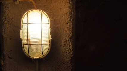 Poster - Photo of an old wall lamp