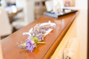 Poster - Close-up shot of wedding flowers and details