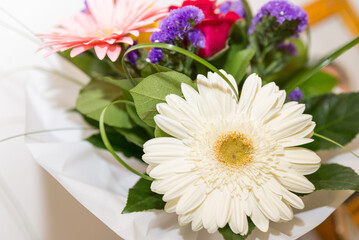 Wall Mural - Close-up shot of wedding flowers and details