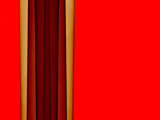 Wall Mural - yellow and red tone vertical stripes on red isolated background